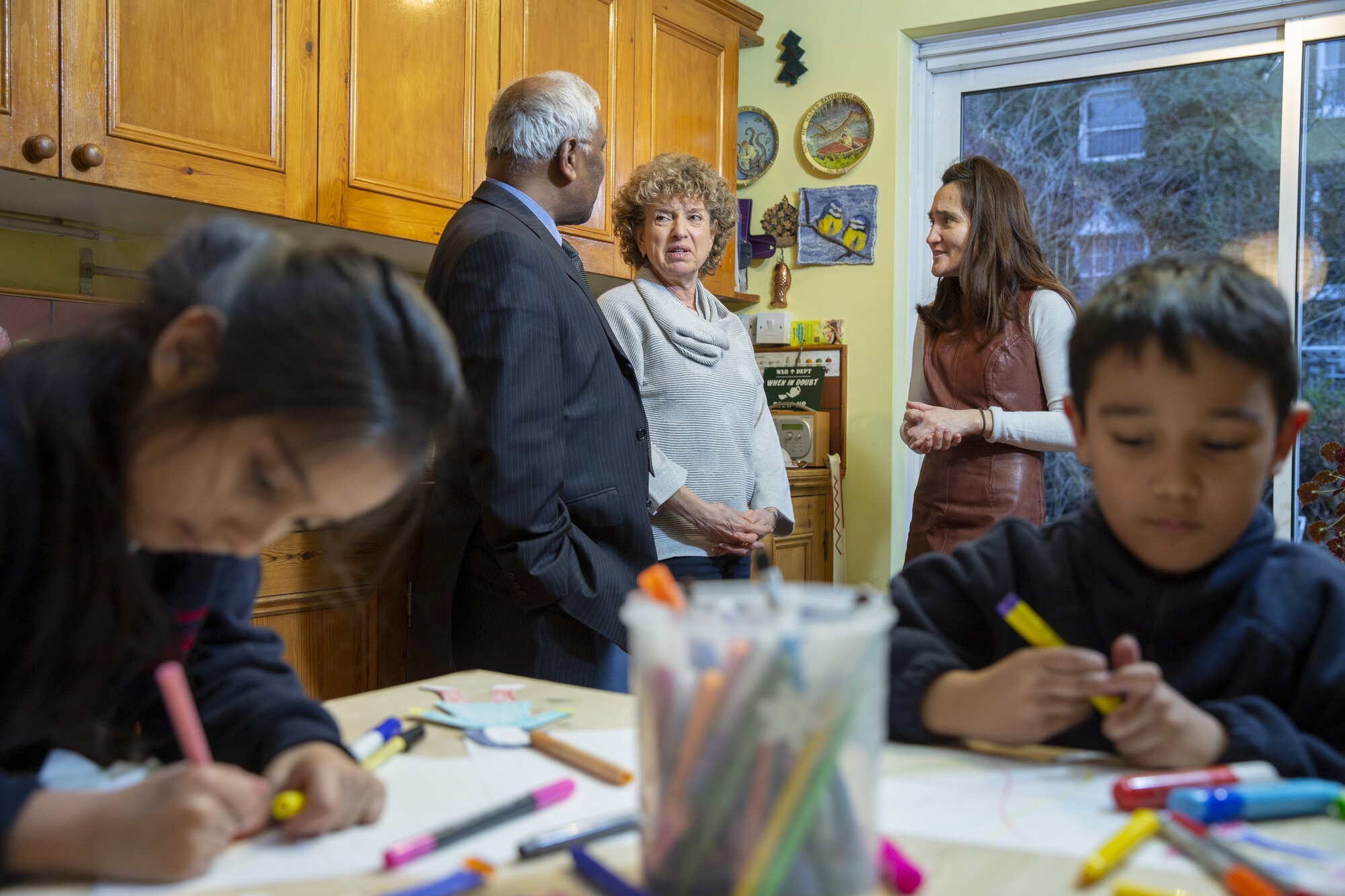 Parent and child playing together